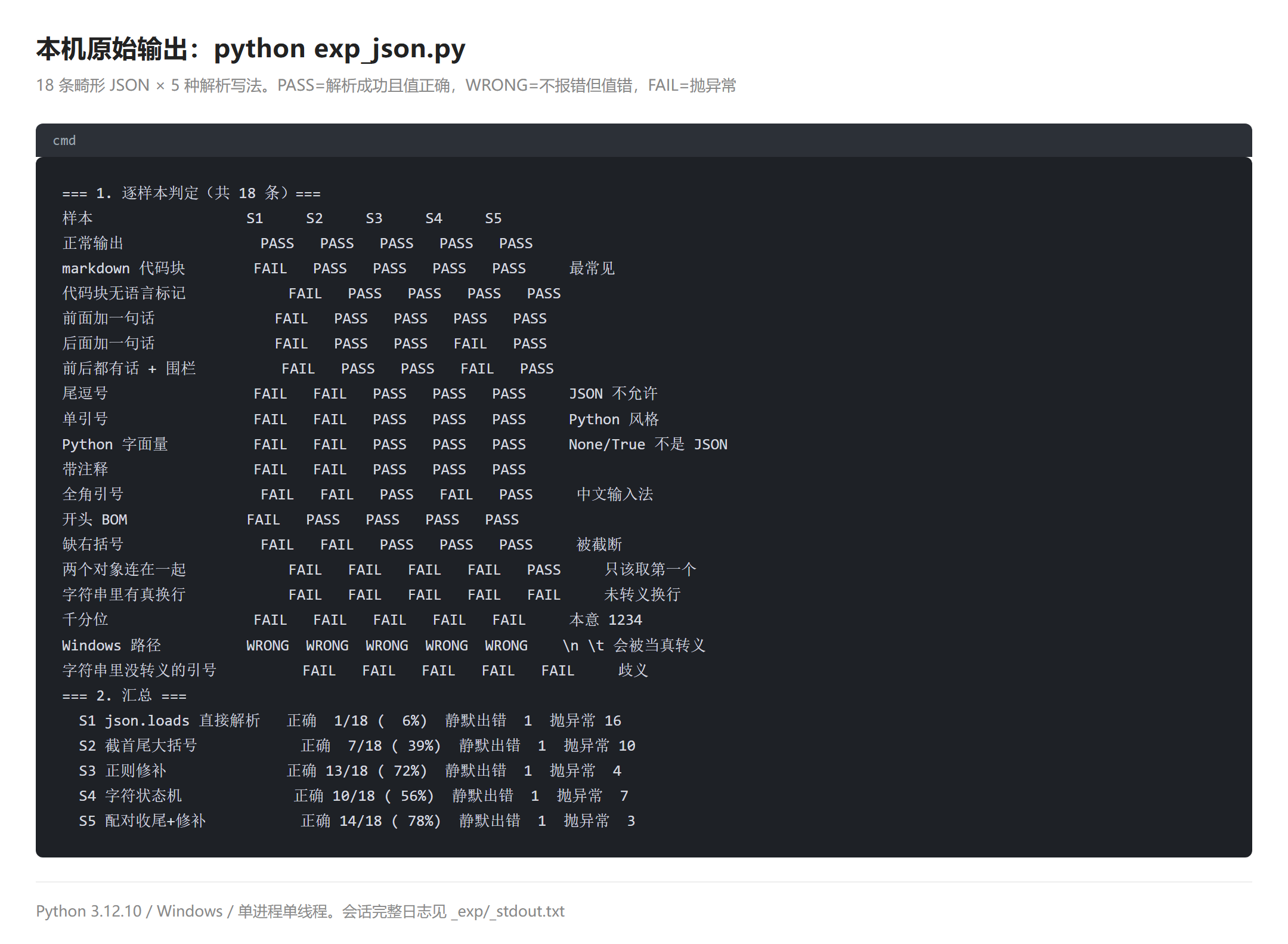 本机原始输出,python exp_json.py 未改动