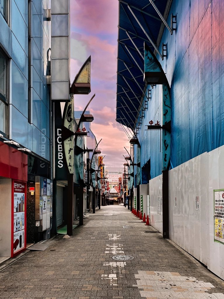 清晨的街面